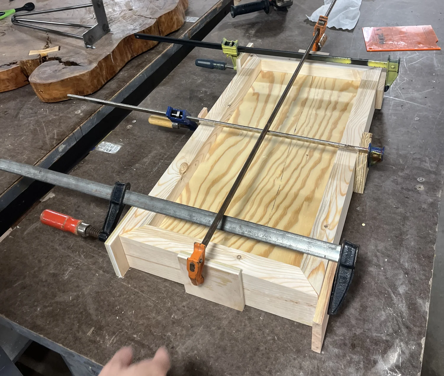 Made at UVA's Fab Lab, I used power tools and machines to create the frame.