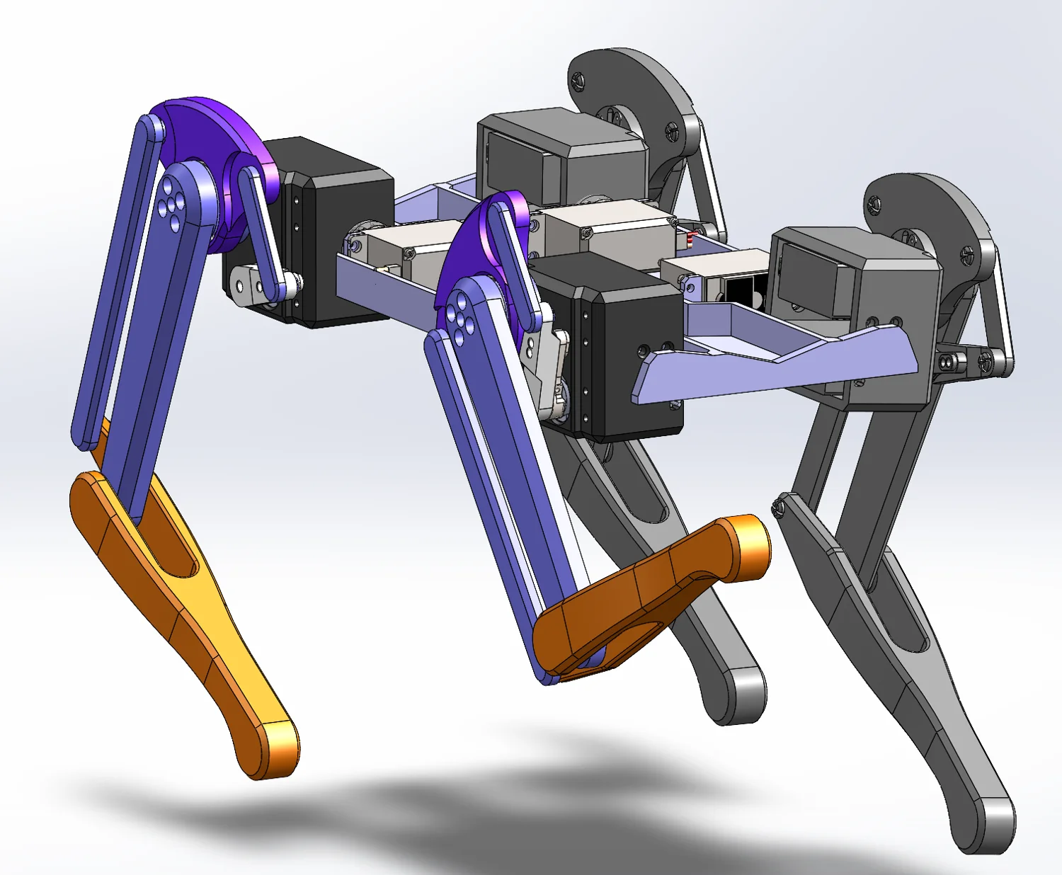 Inspired by the Dingo, this is the complete 3D model I designed from scratch before fabrication.